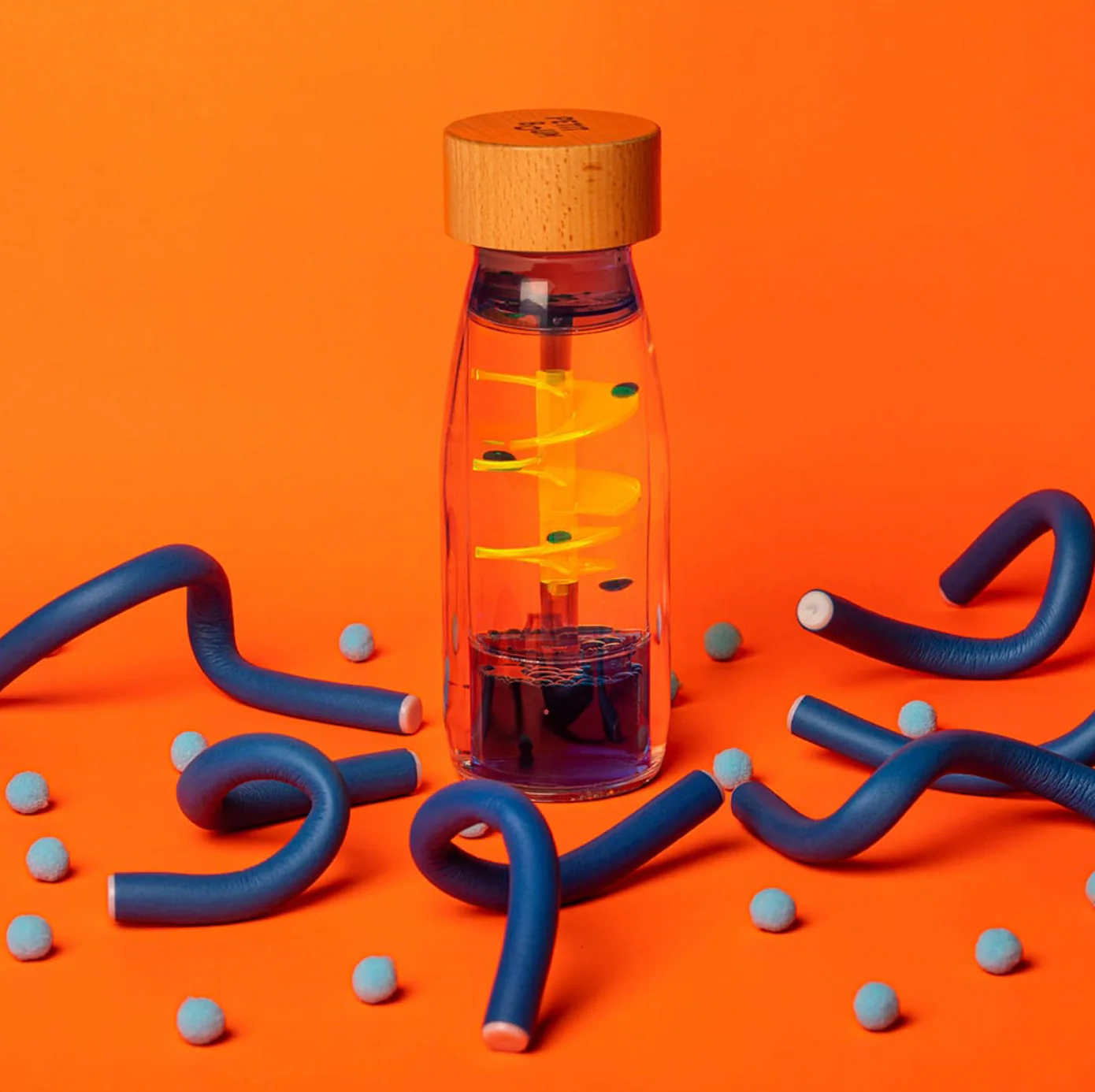 Bouteille sensorielle | Spirale Bleue – Image 3