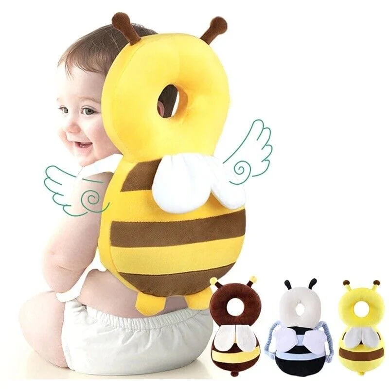 Coussin de Protection la tête et le dos du bébé jaune